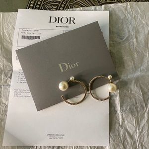 DIOR tribales hoop earrings